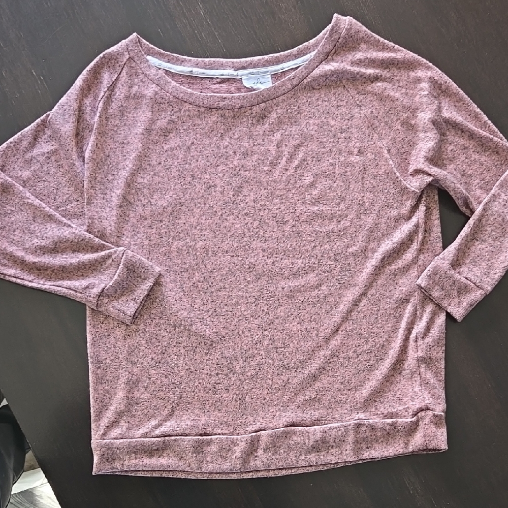 Cozy Pink Heathered Sweater